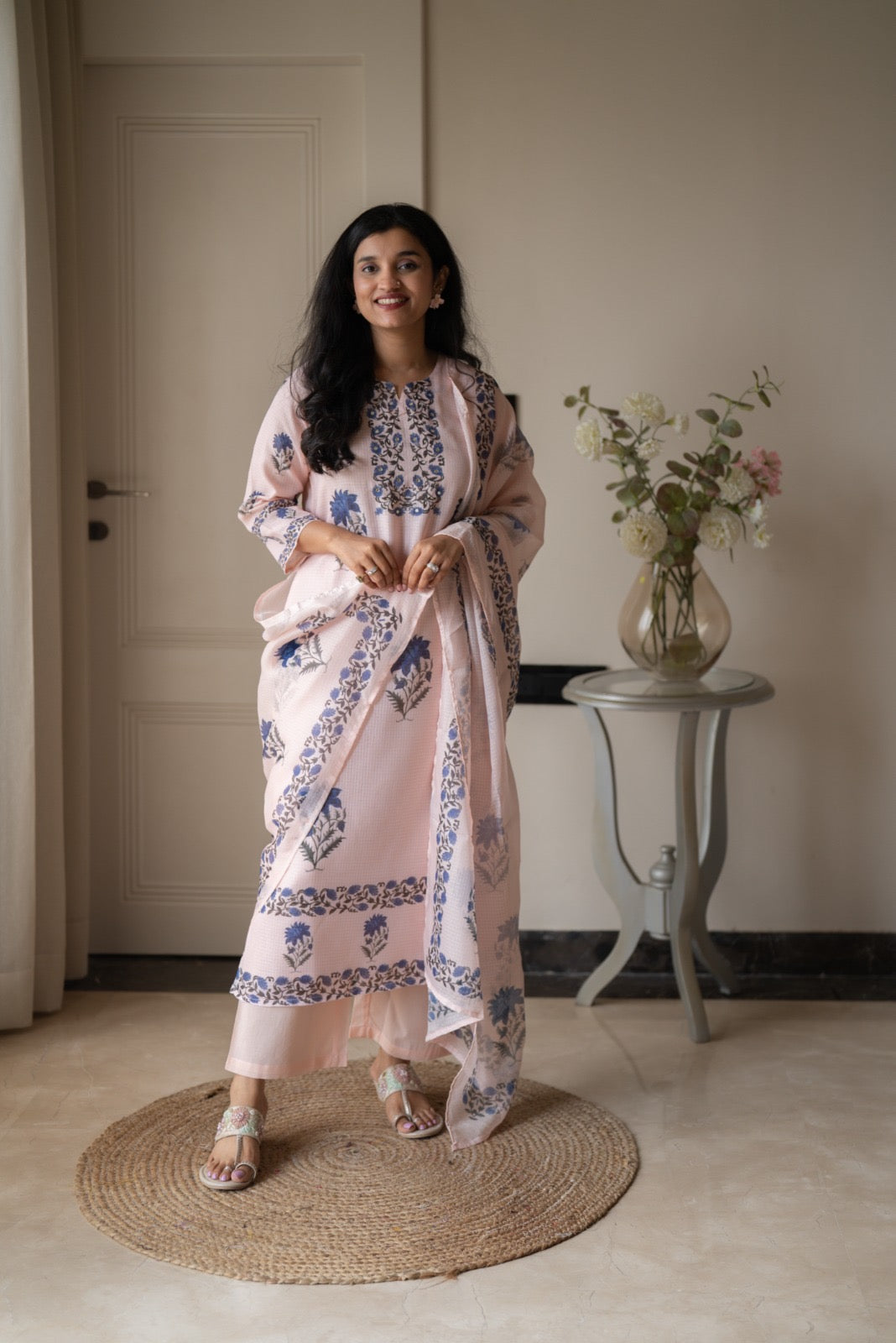 Rama Pastel Pink Kota Suit
