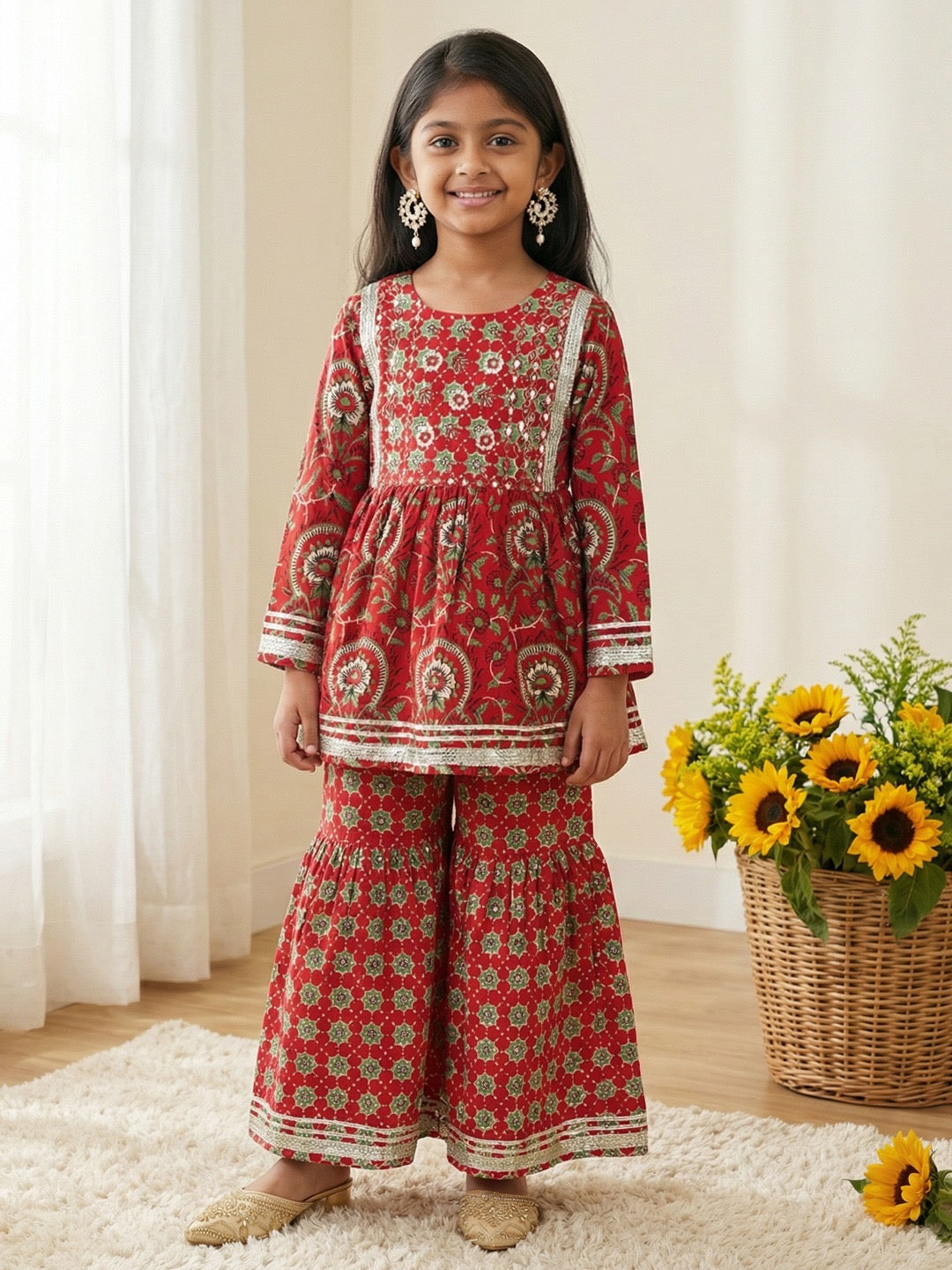 Chakri Girls’ Gharara Set