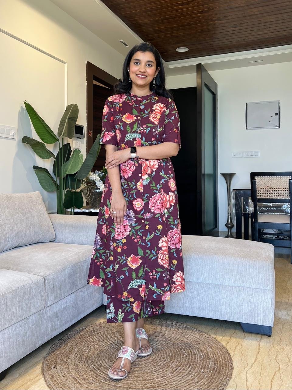 Tara Everyday Cotton Set- Wine