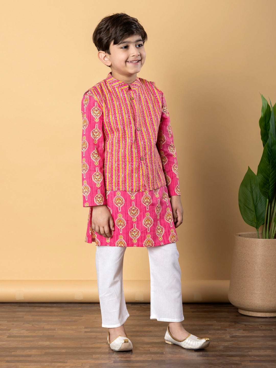 Gulabi Boys’ Jacket Set