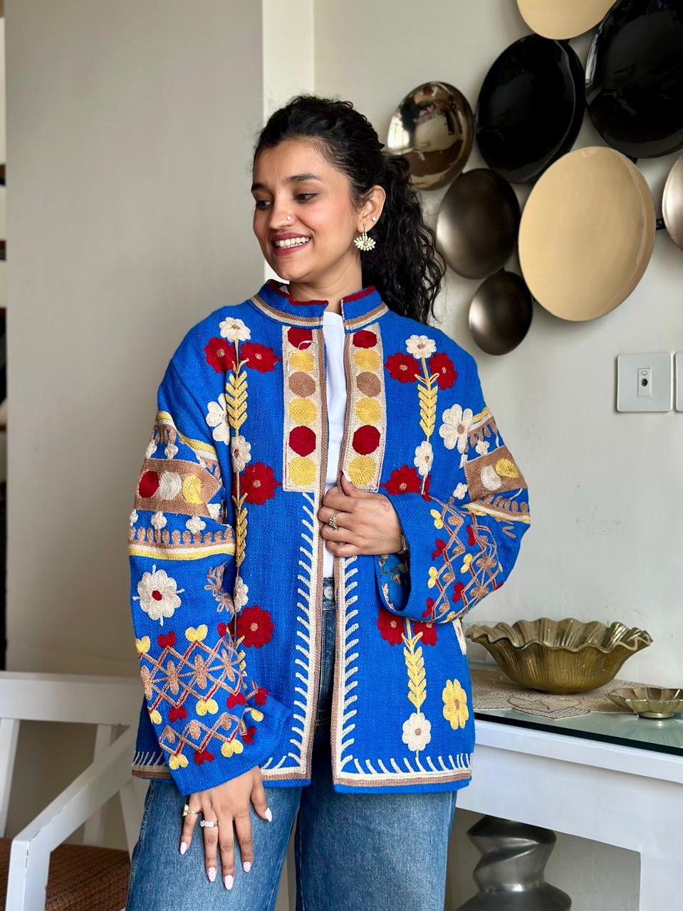 Suzani TNT Jacket- Electric Blue