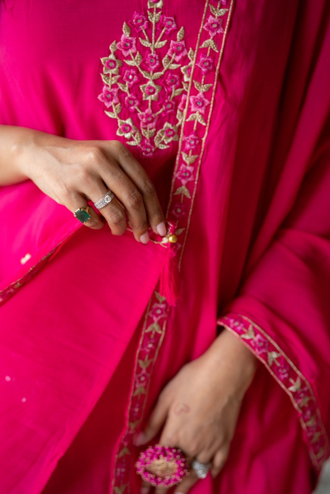 Mehieka Pink Farshi Luxe Suit