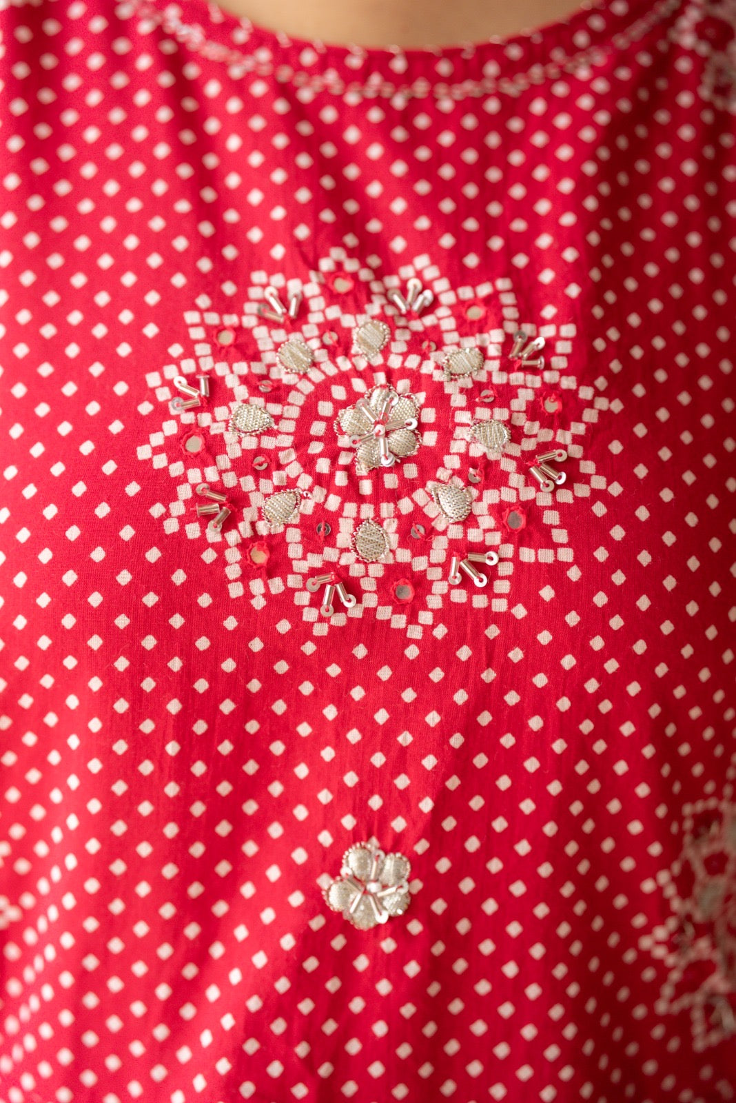 Gaurisha Bandhej Anarkali Suit