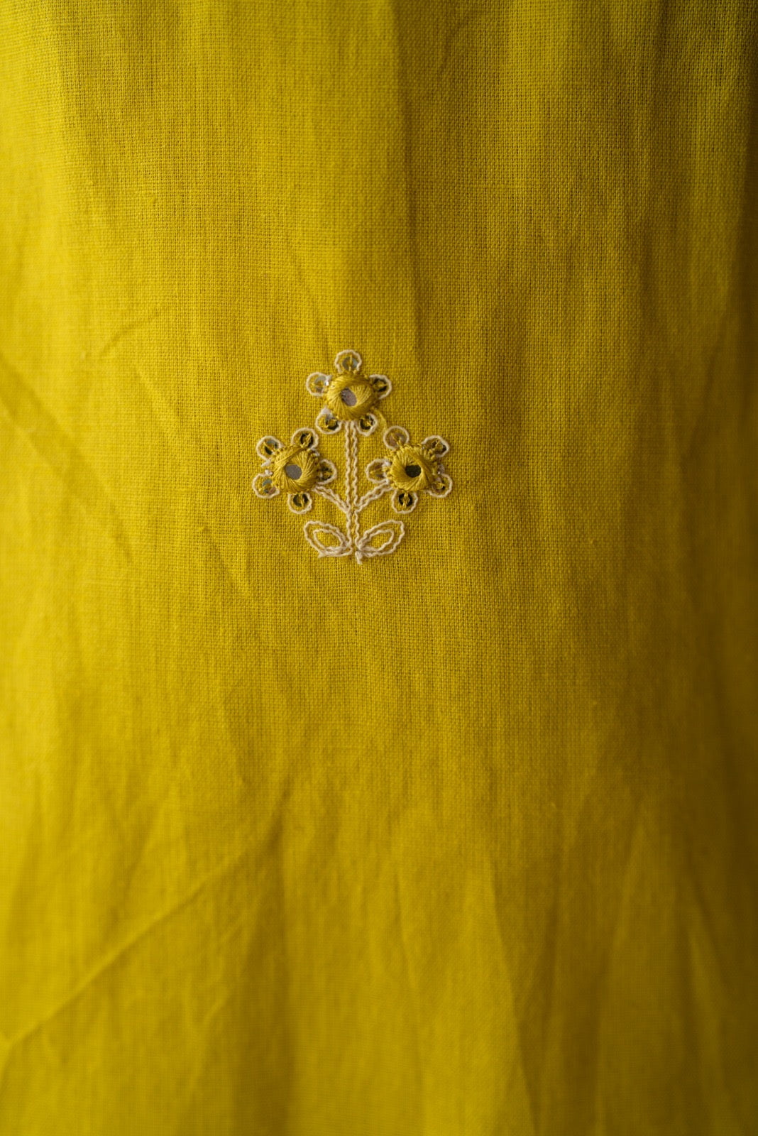 Ganga Embroidered Luxe Suit- Yellow