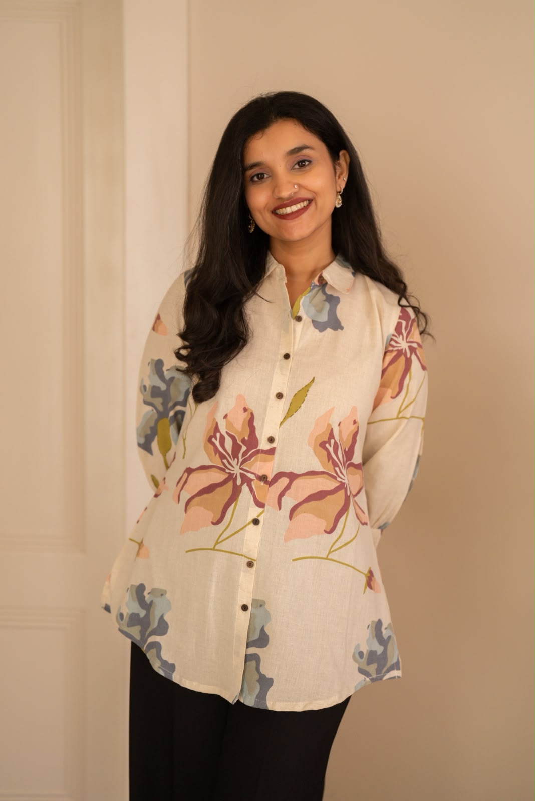 Zora Slub Cotton Shirt- Daisy