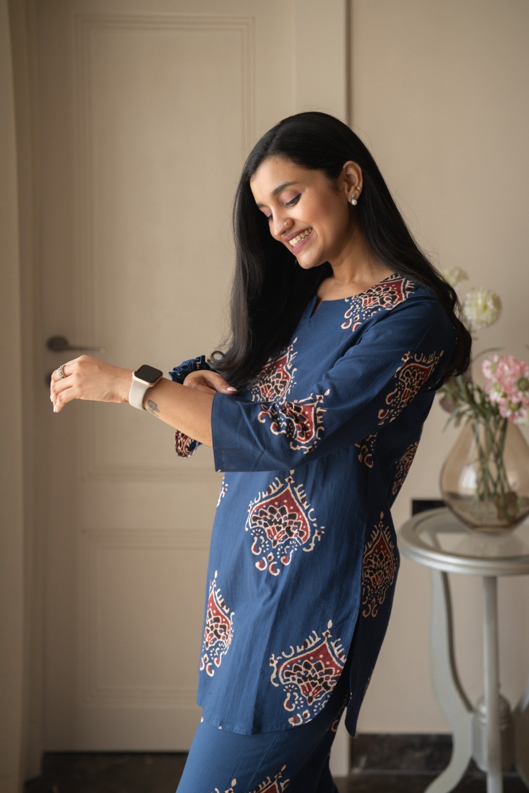 Rika Cotton Lounge Set- Blue Boota
