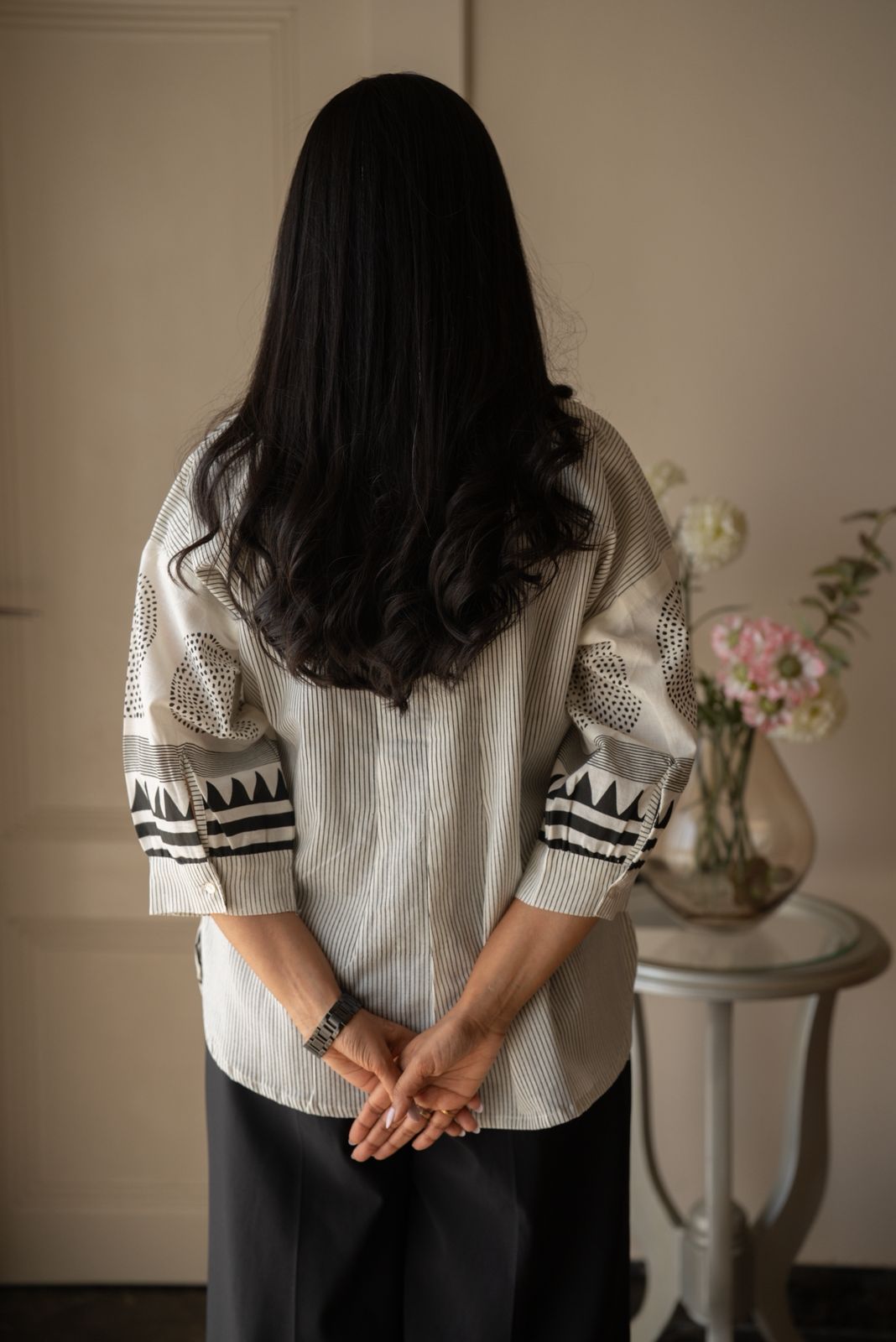 Zuka White & Black Shirt