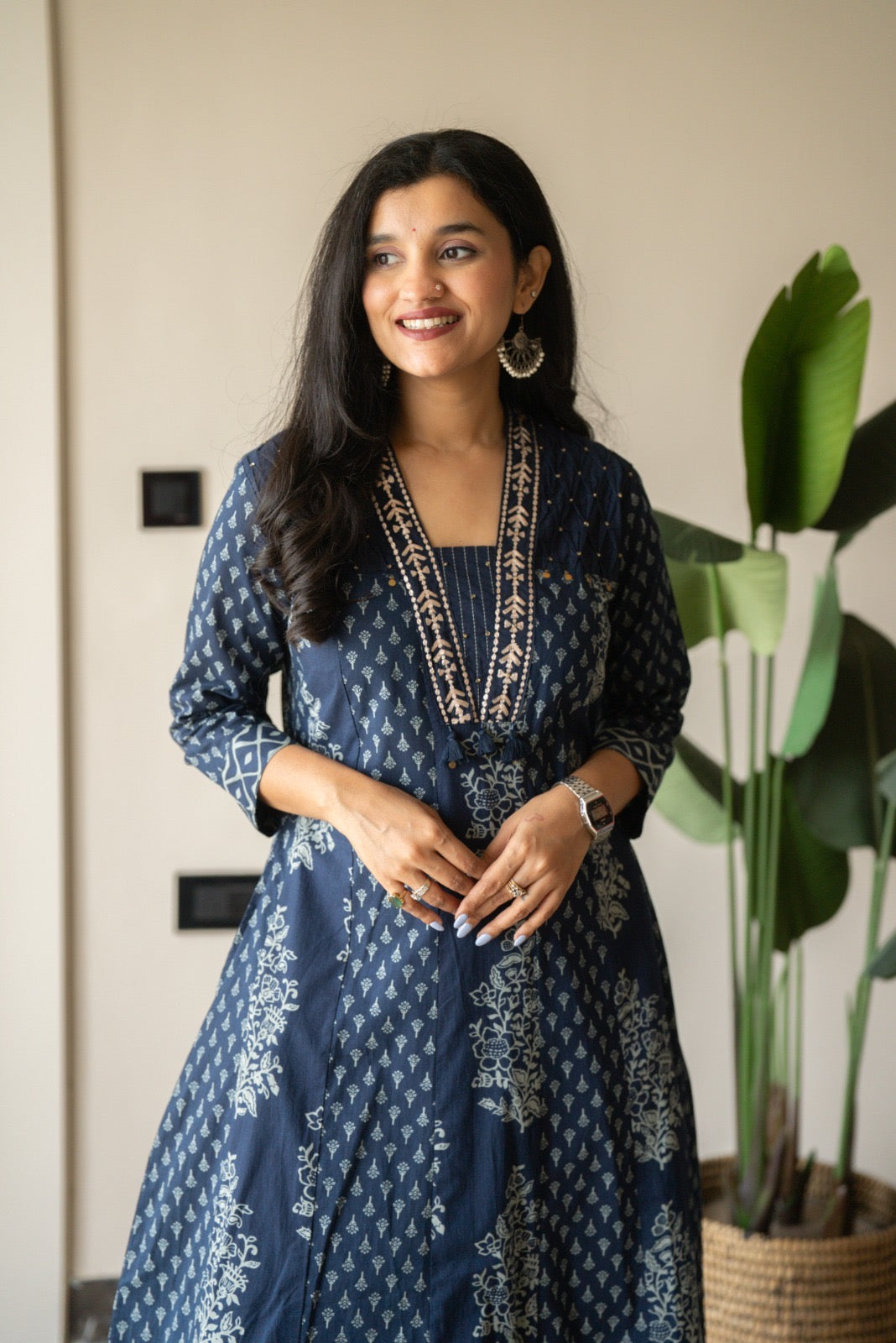 Nimya Indigo Anarkali Suit