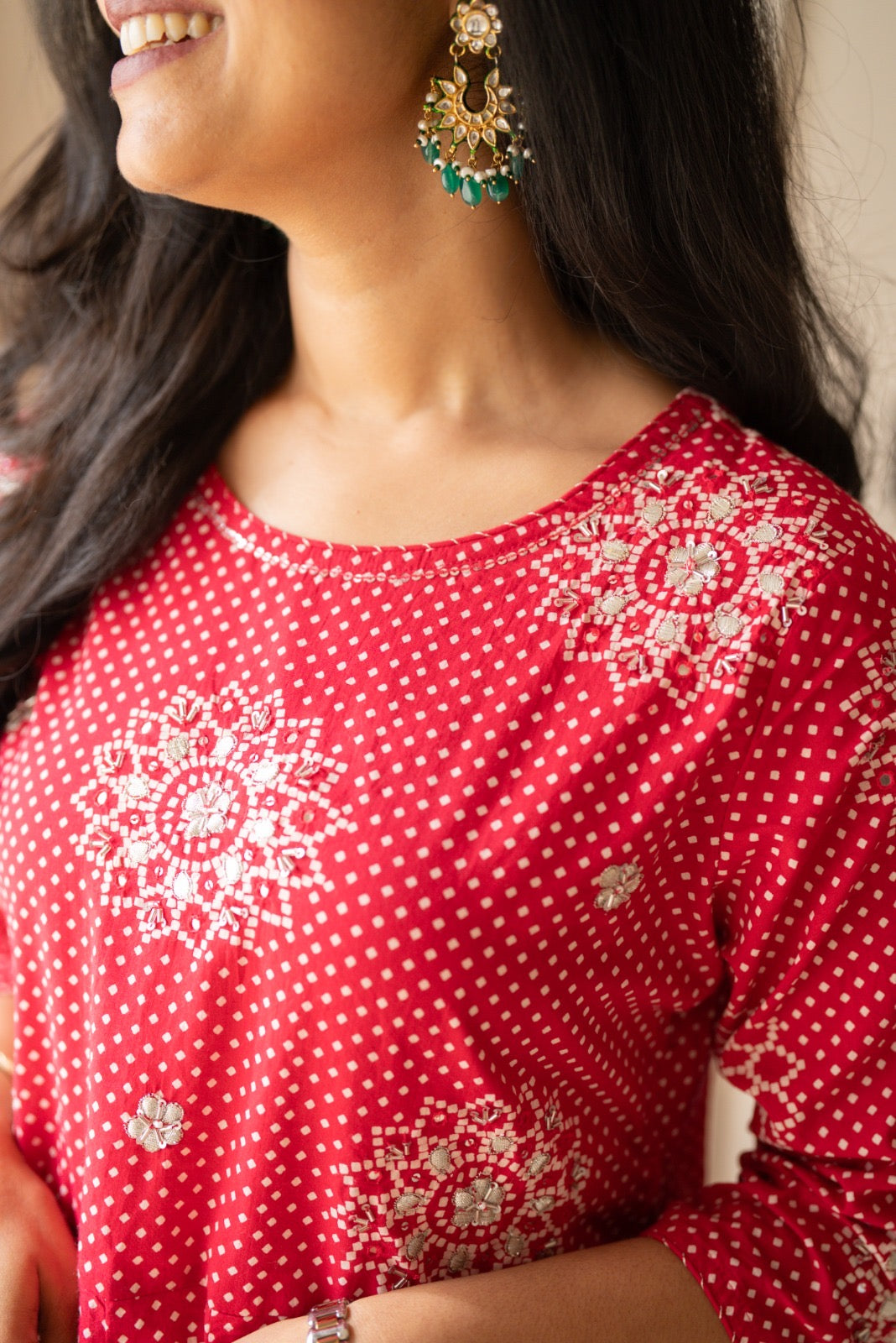 Gaurisha Bandhej Anarkali Suit