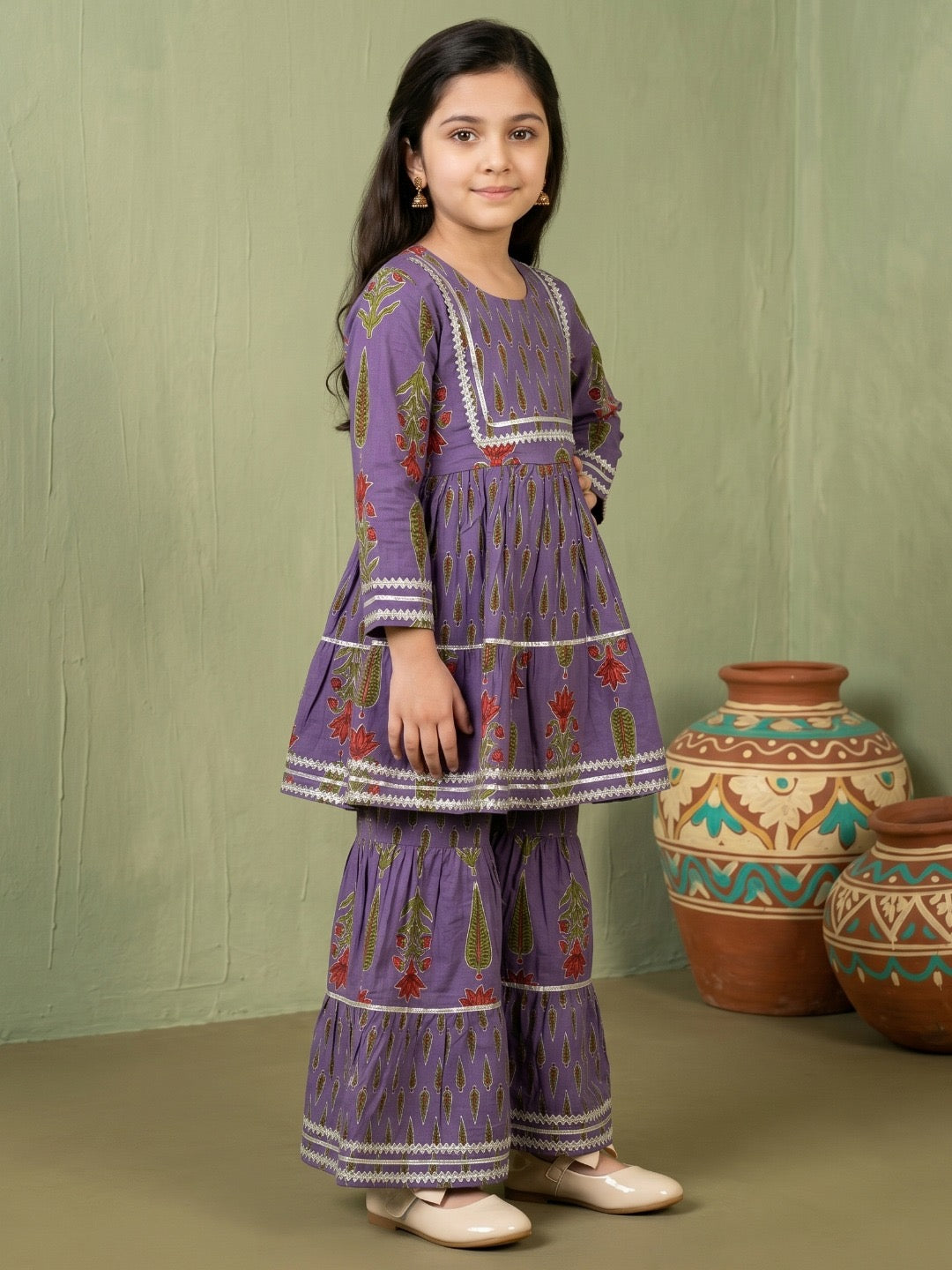 Roshni Girls’ Sharara Set