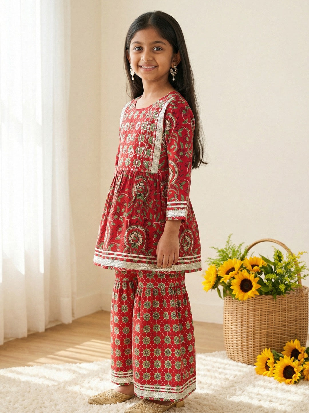 Chakri Girls’ Gharara Set