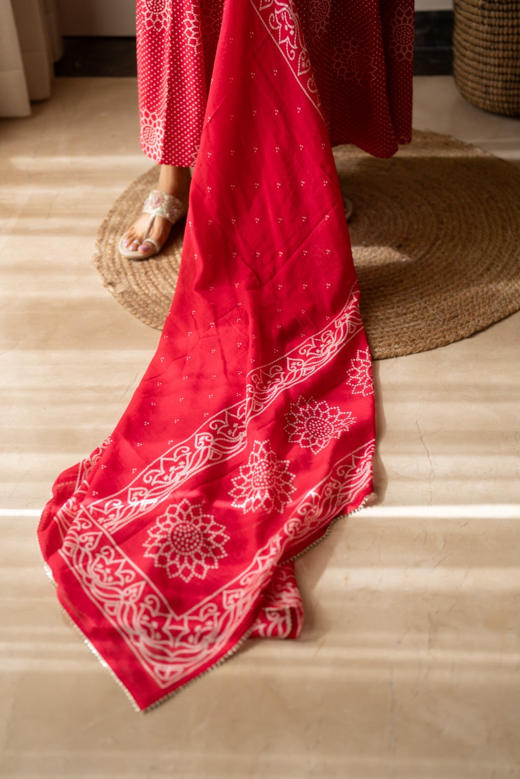 Gaurisha Bandhej Anarkali Suit