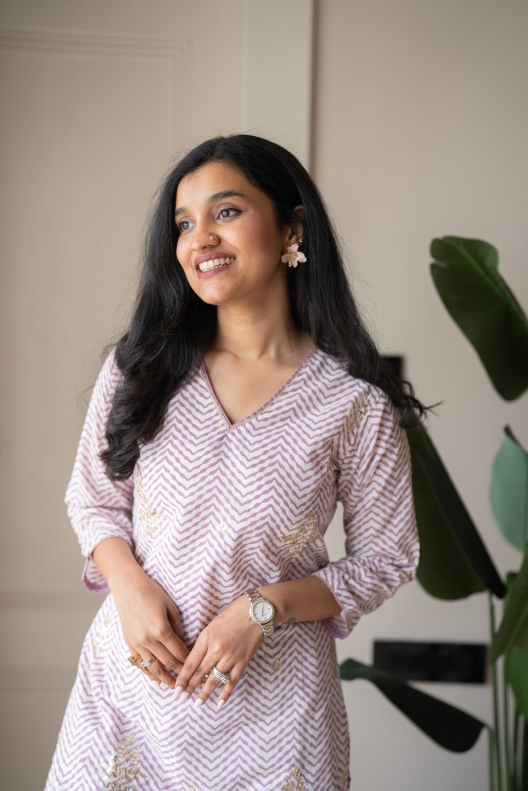 Namya Leheriya Sharara Set- Lavender