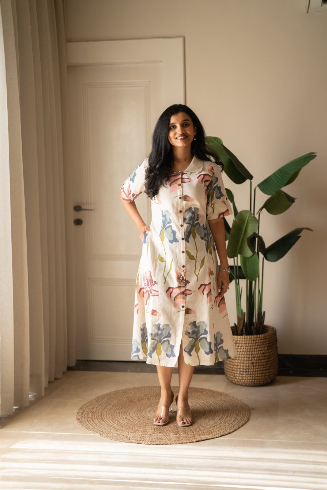 Daisy Midi Cotton Dress