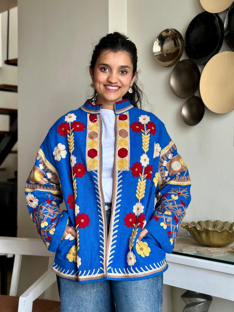 Suzani TNT Jacket- Electric Blue