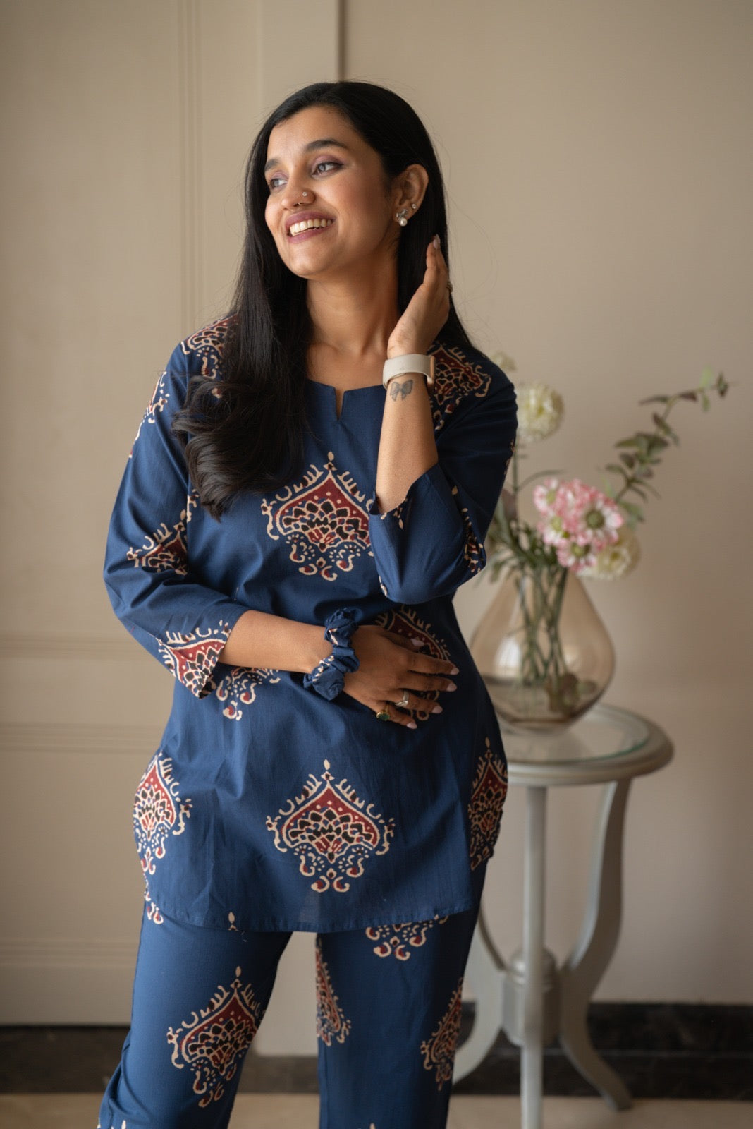 Rika Cotton Lounge Set- Blue Boota