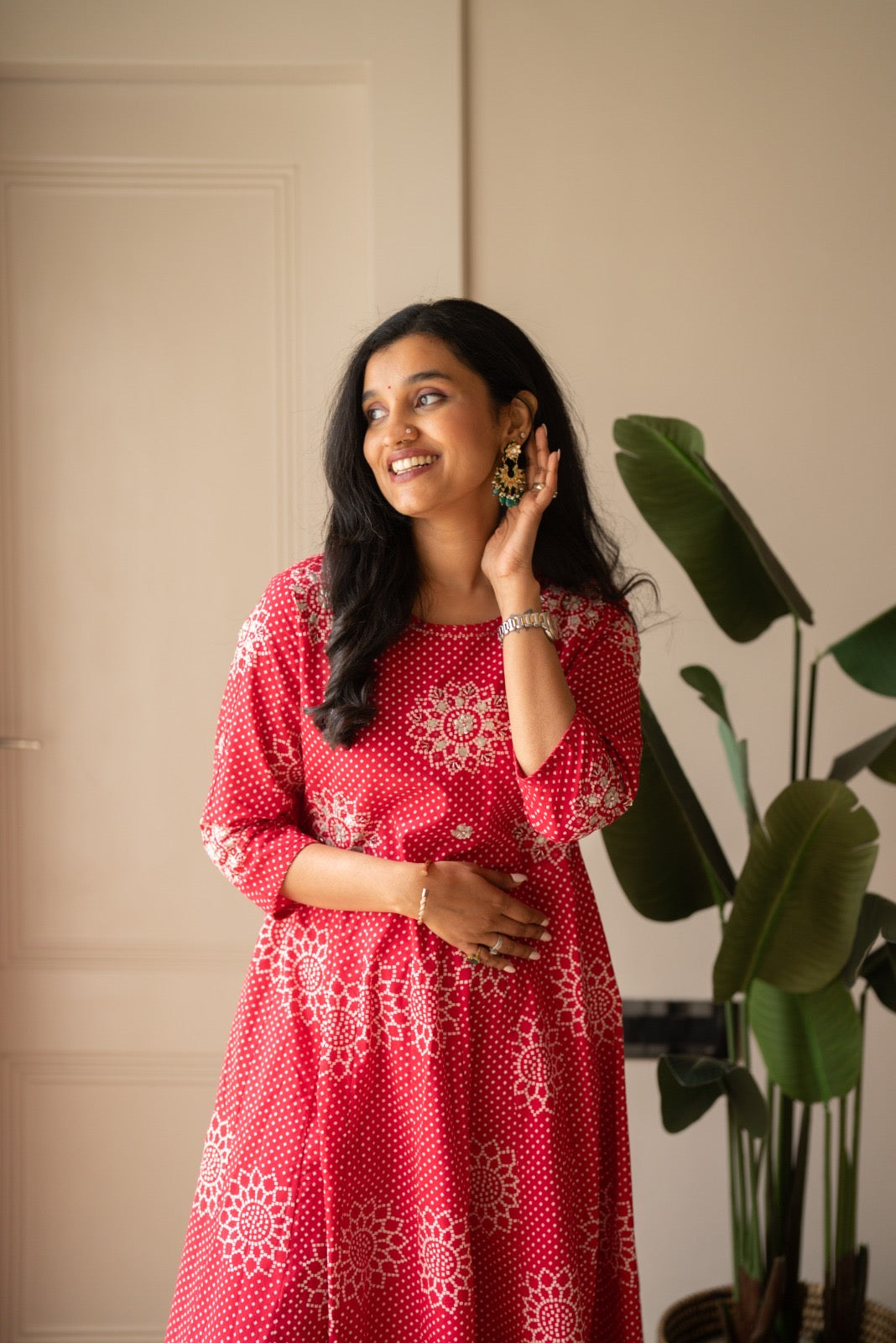 Gaurisha Bandhej Anarkali Suit