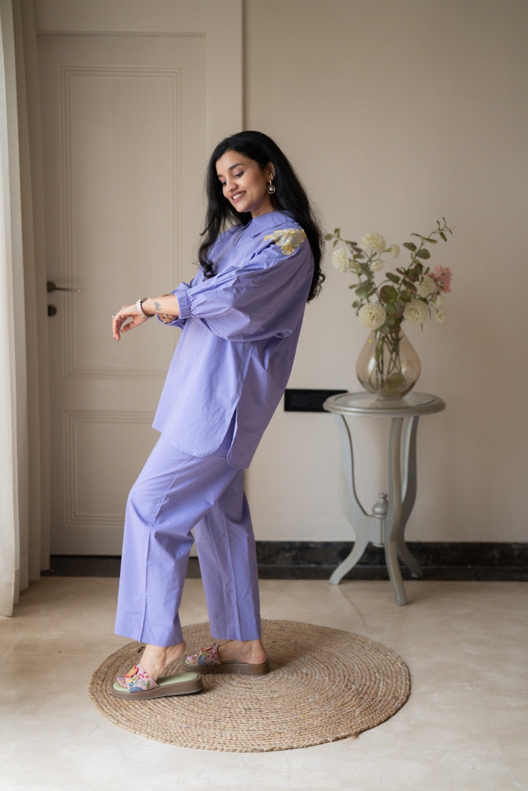 Rut Purple Boxy Coord Set