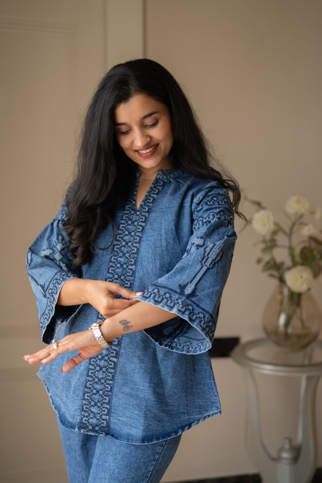 Rimya Denim Coord Set