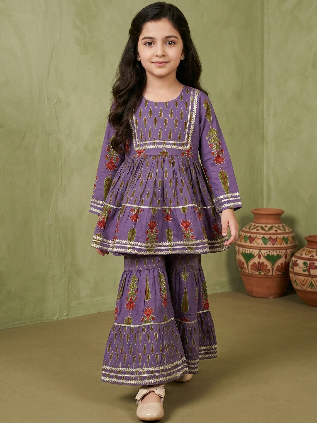 Roshni Girls’ Sharara Set