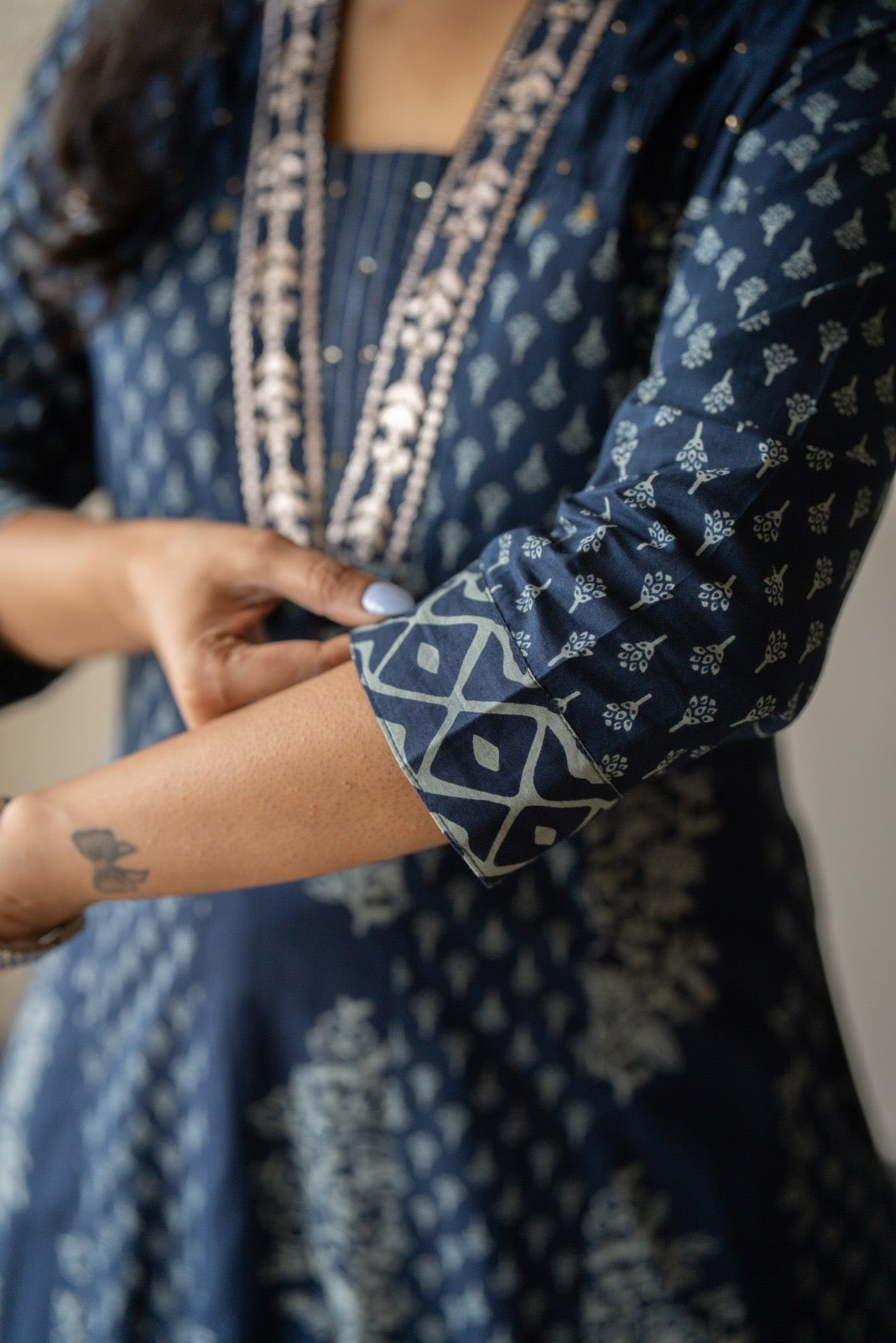 Nimya Indigo Anarkali Suit