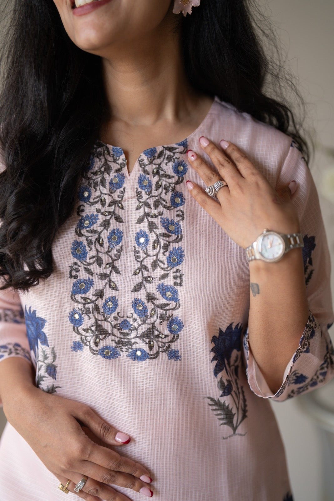 Rama Pastel Pink Kota Suit