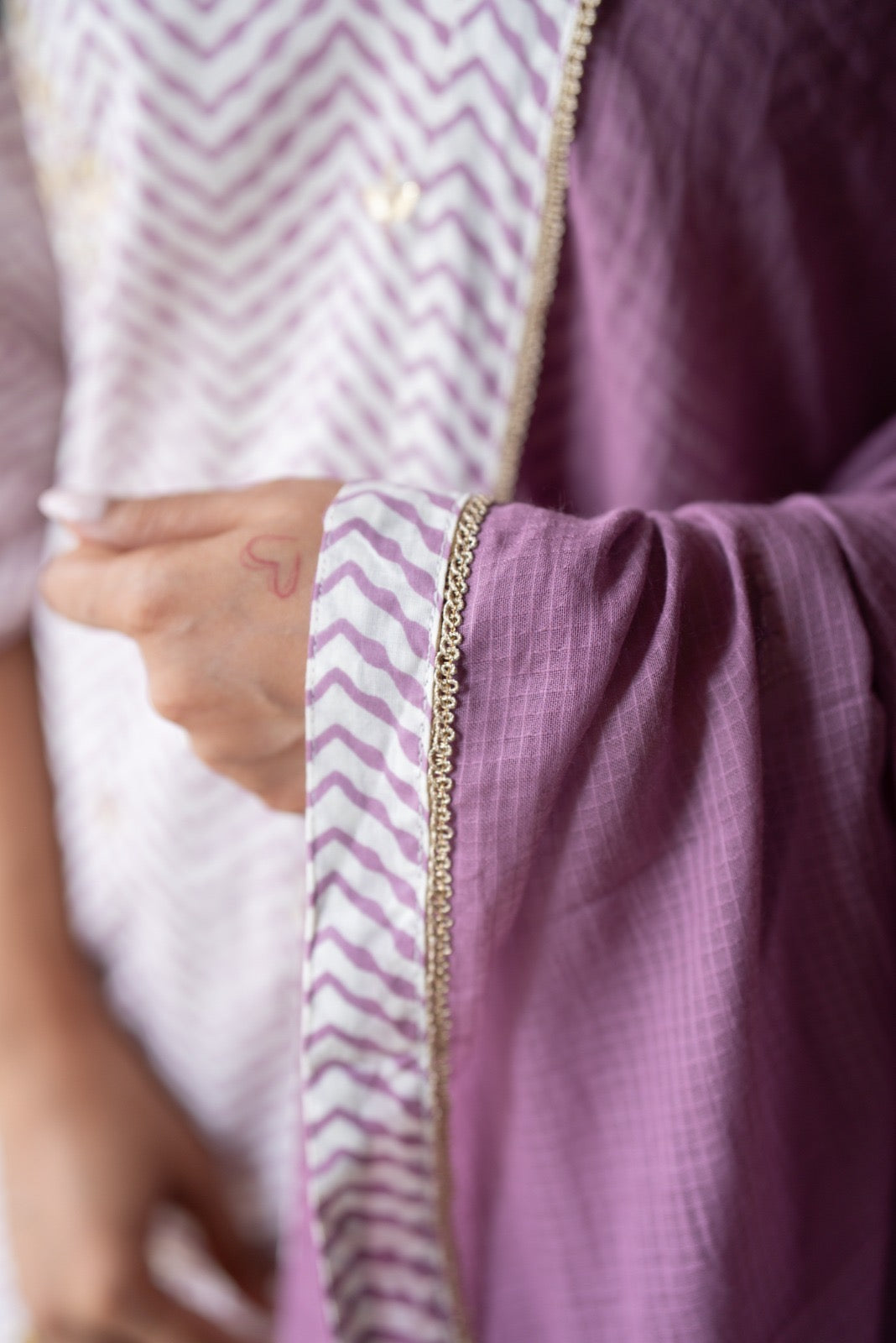 Namya Leheriya Sharara Set- Lavender