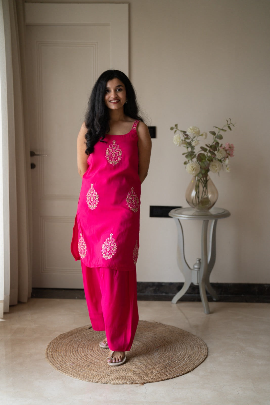 Mehieka Pink Farshi Luxe Suit