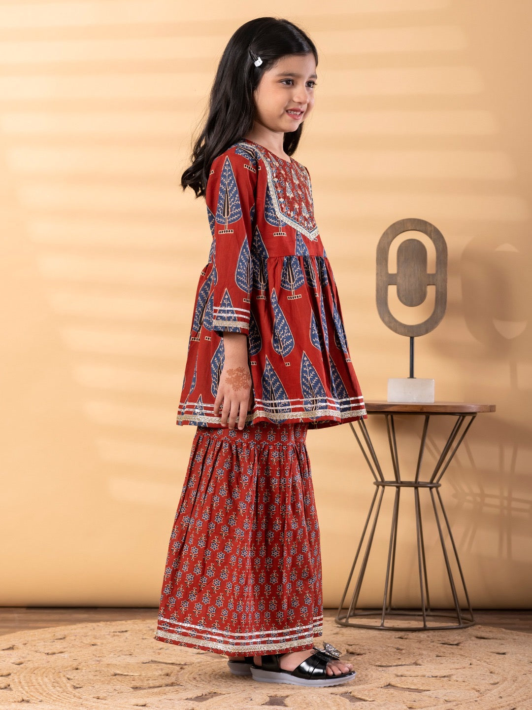 Zizi Boota Girls’ Gharara Set