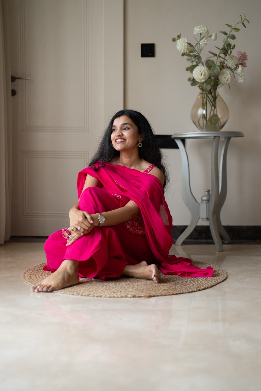 Mehieka Pink Farshi Luxe Suit
