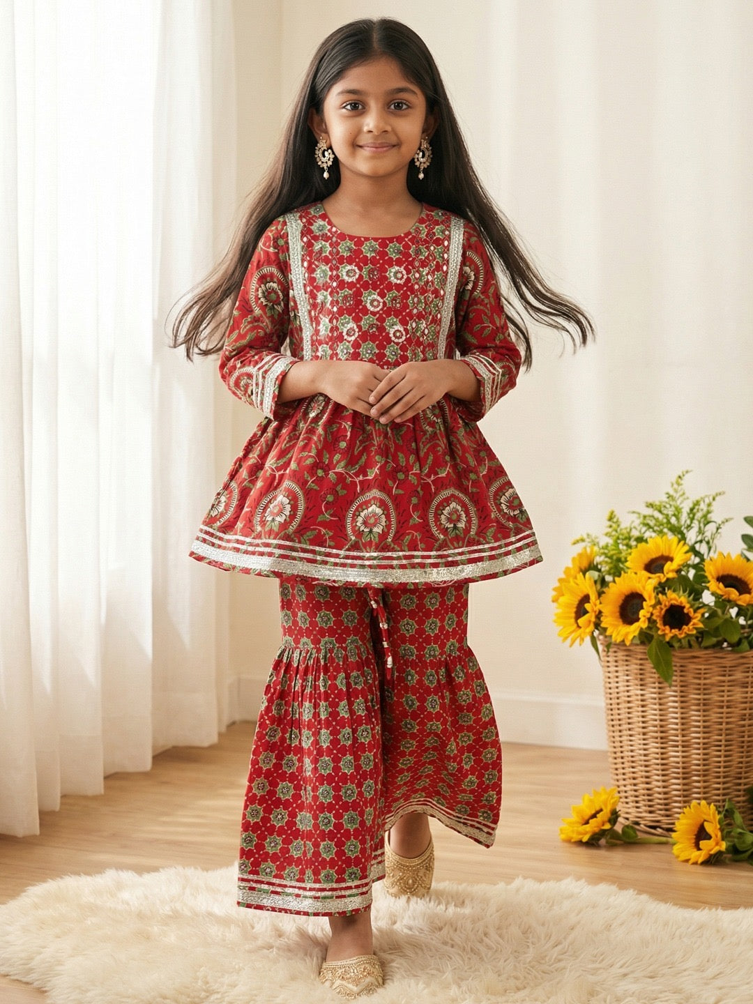 Chakri Girls’ Gharara Set