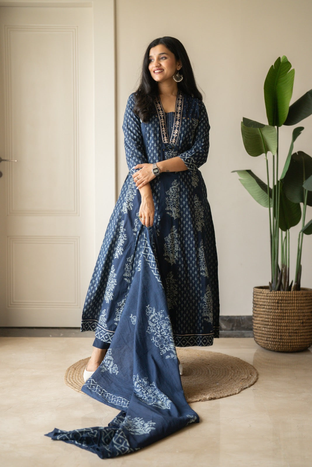 Nimya Indigo Anarkali Suit
