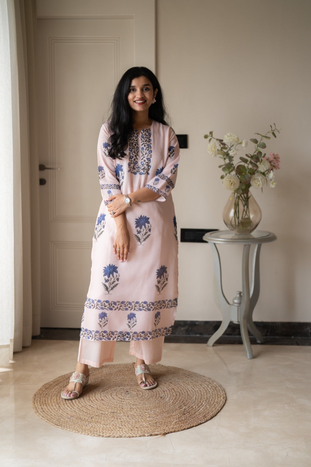 Rama Pastel Pink Kota Suit