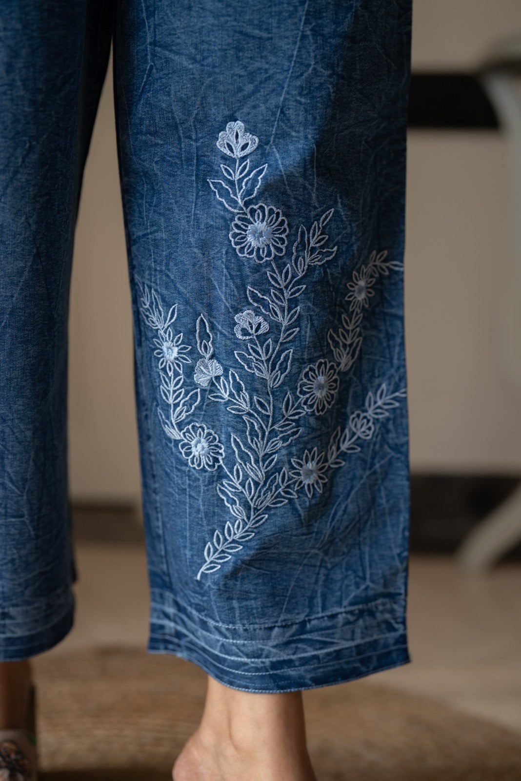 Nimya Denim Shirt Coord Set