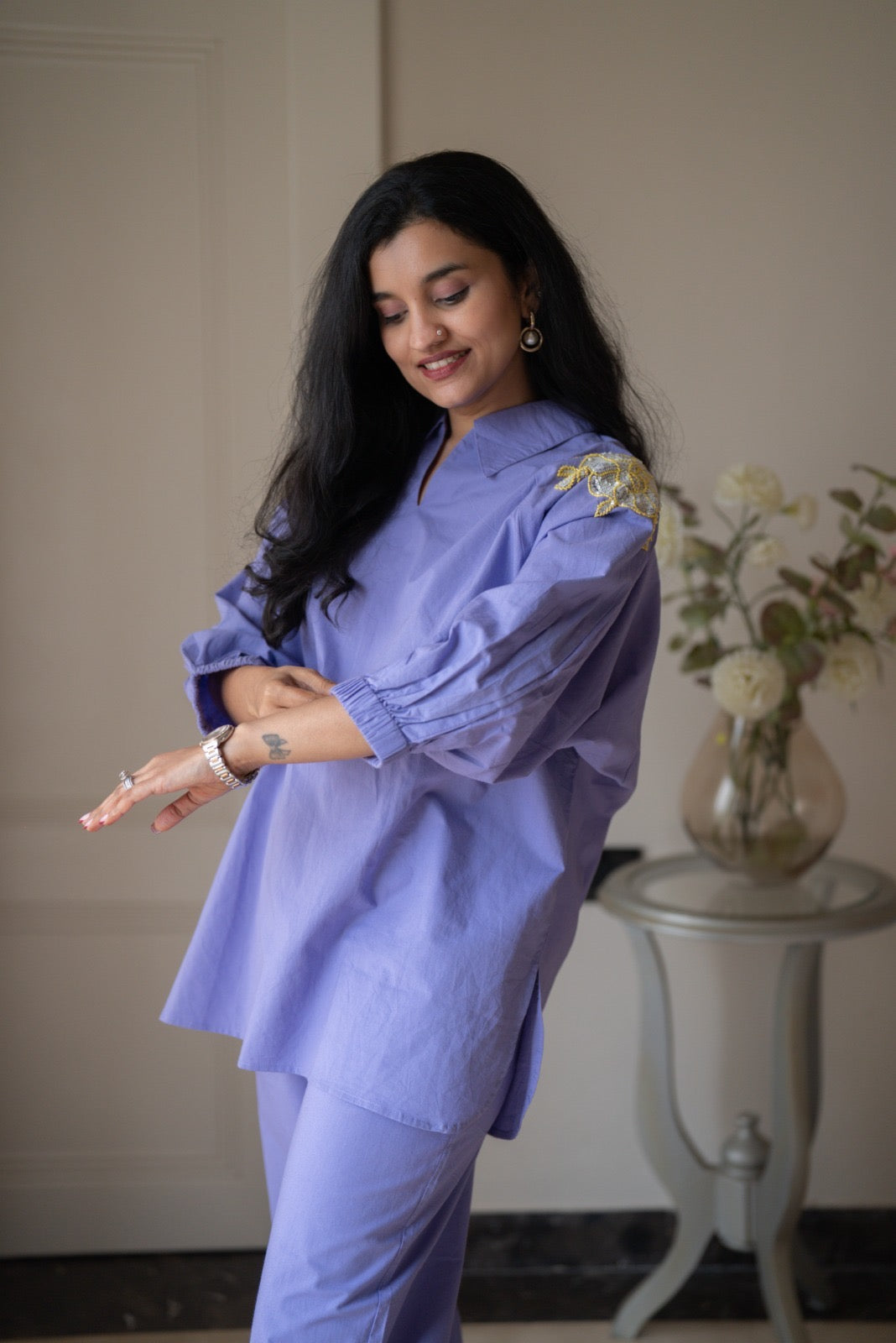 Rut Purple Boxy Coord Set