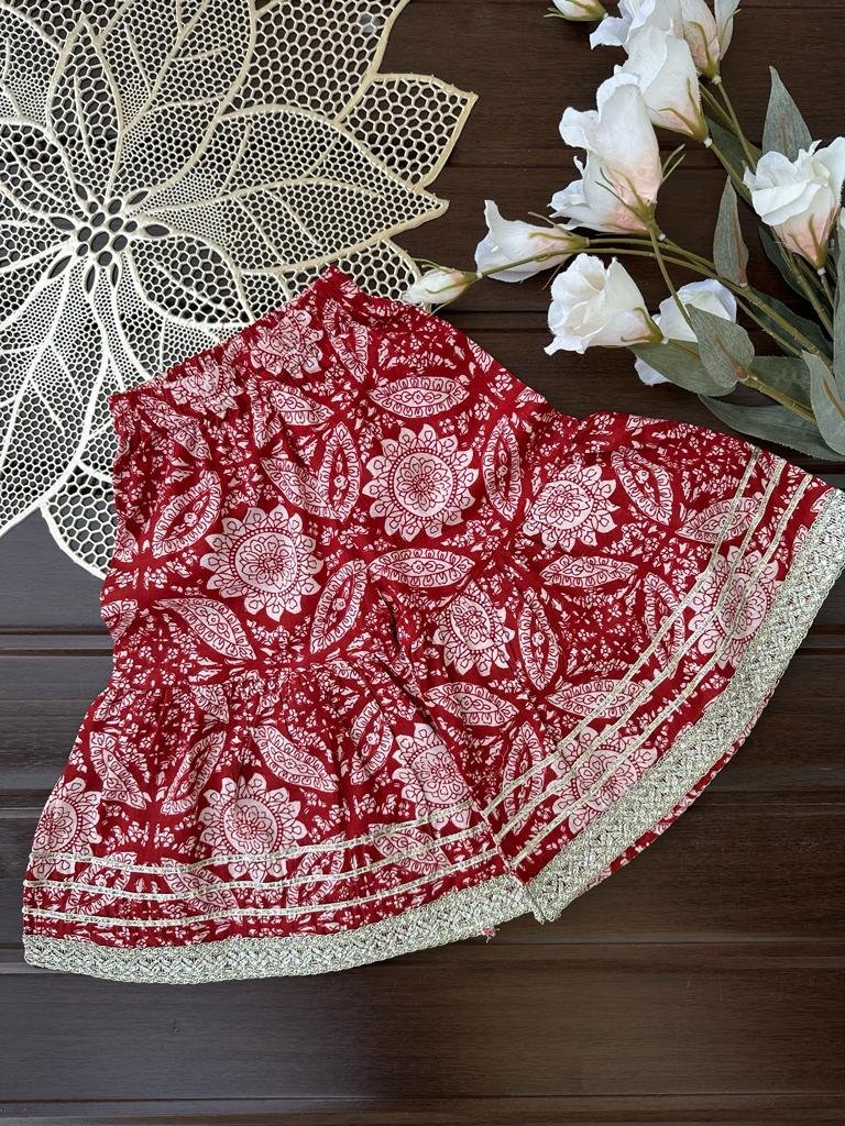 Fuljhadi Laal Sharara Set