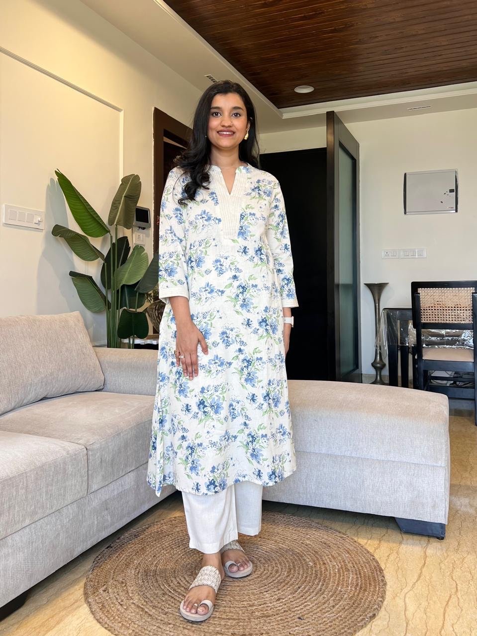 Liza Refreshing Floral Pant Set