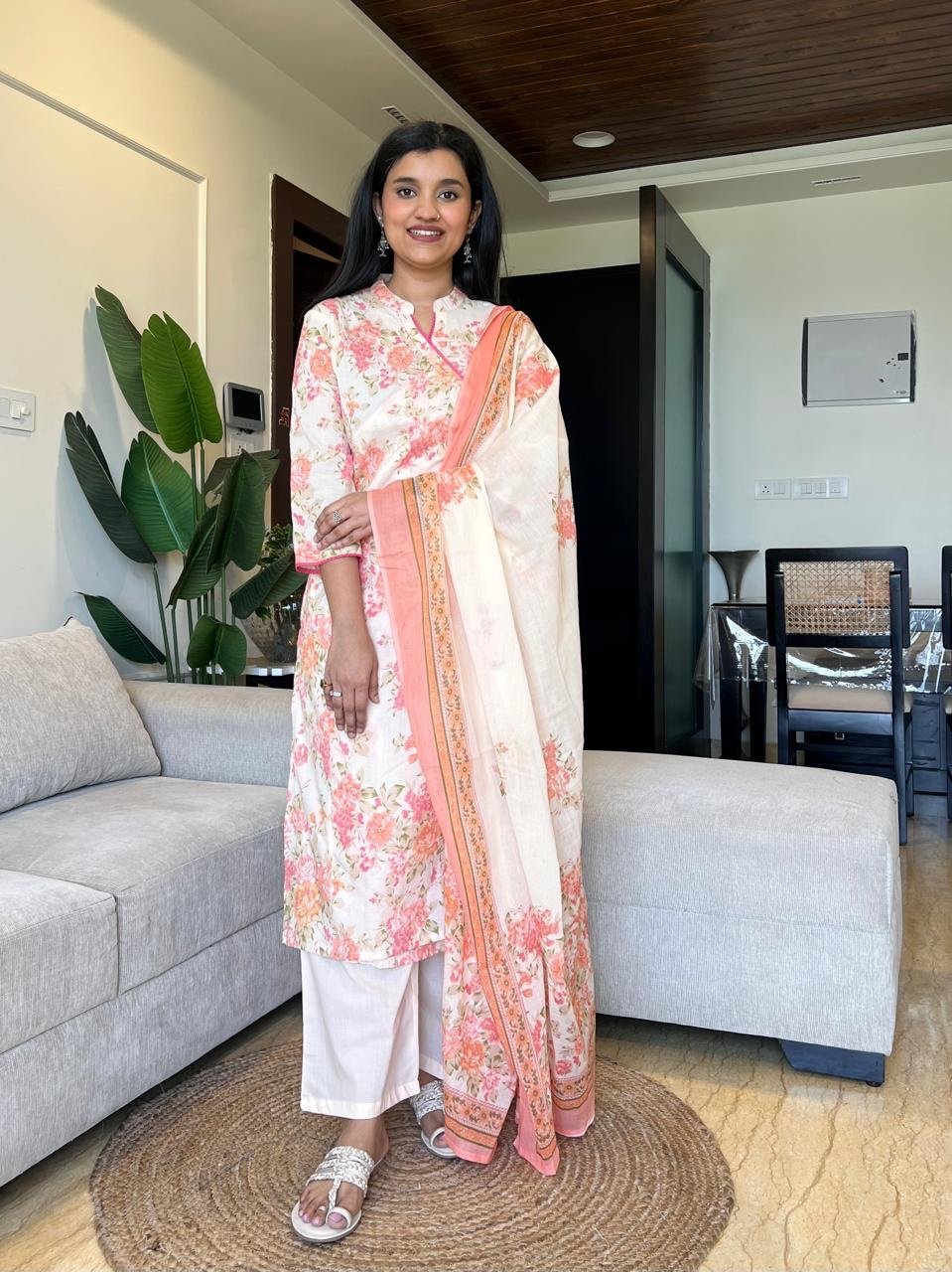 Ankaha Angrakha Cotton Suit