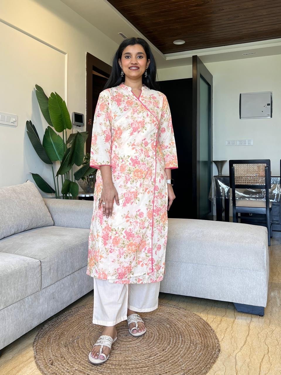Ankaha Angrakha Cotton Suit