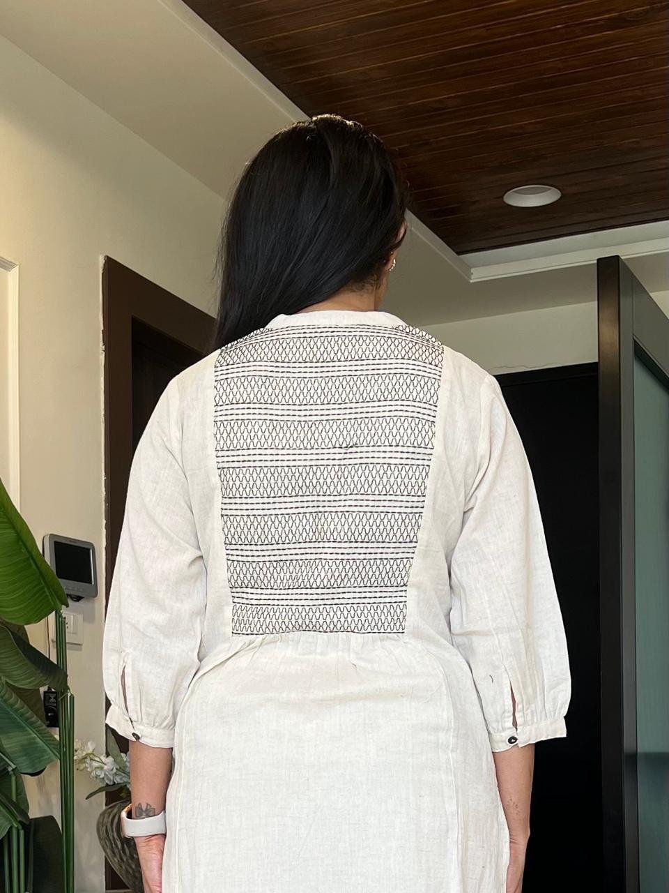 Tasha Minimal Cotton Set- Off White