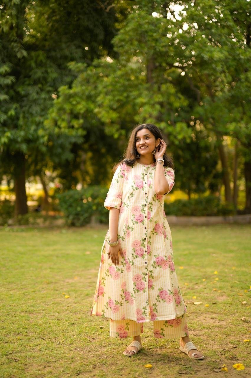 Gulab Premium Printed Pant Set