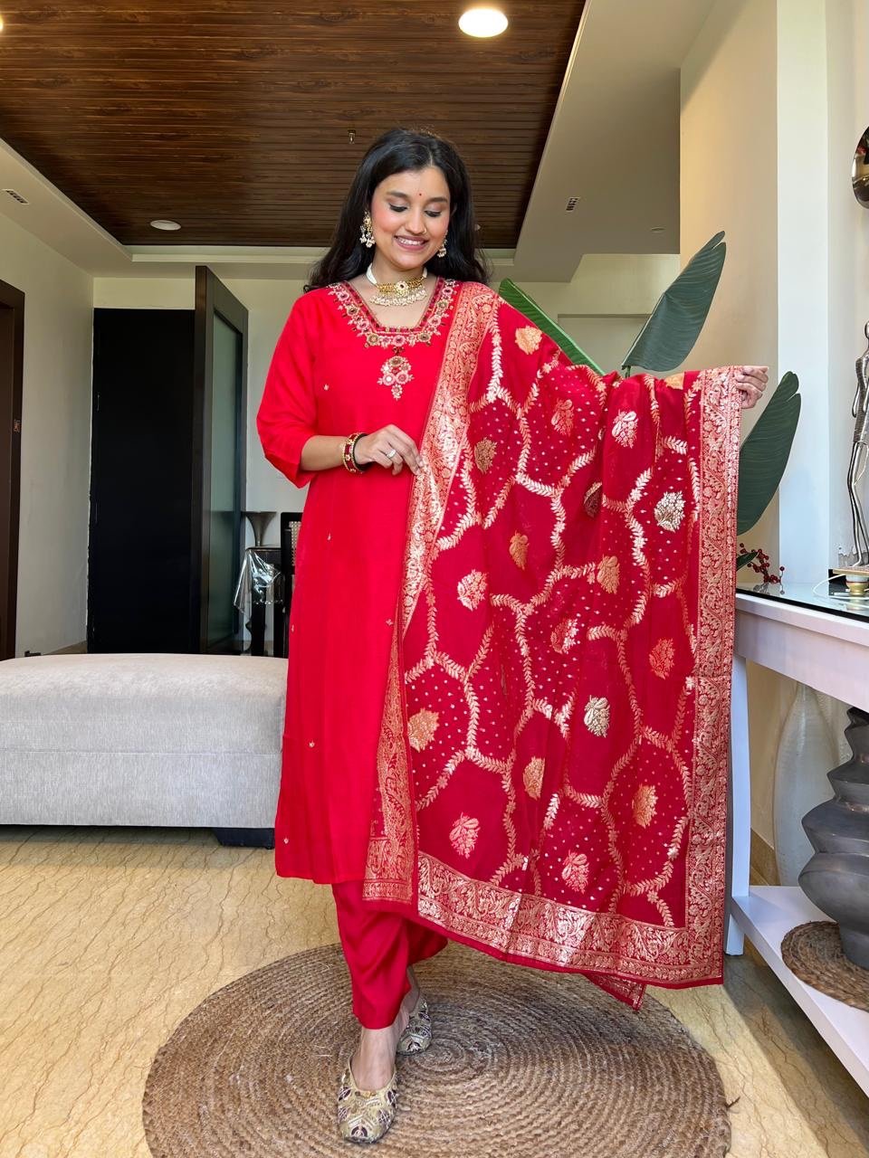 Leela Chanderi Silk Set