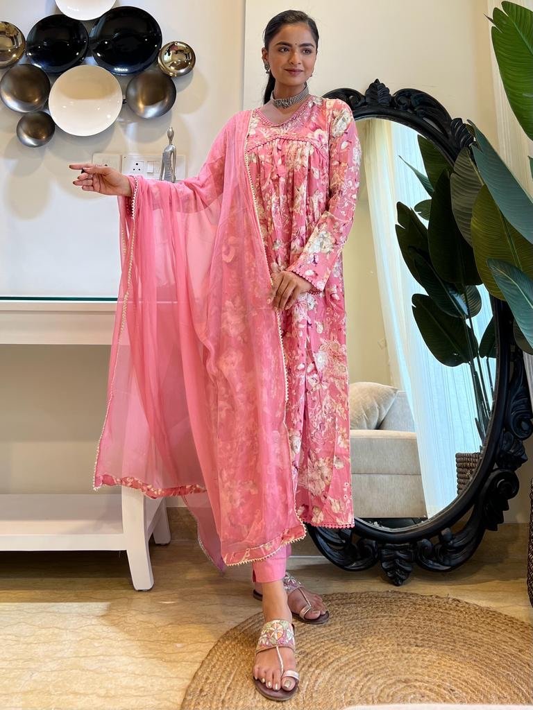 Pink Floral Alia Set