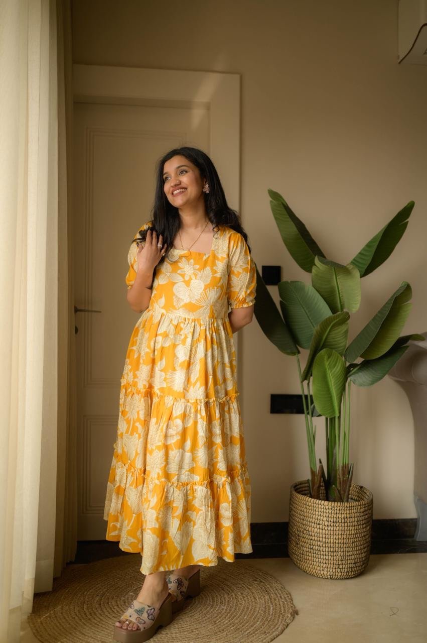 Tanvi Tiered Maxi Dress- Sunny Florals