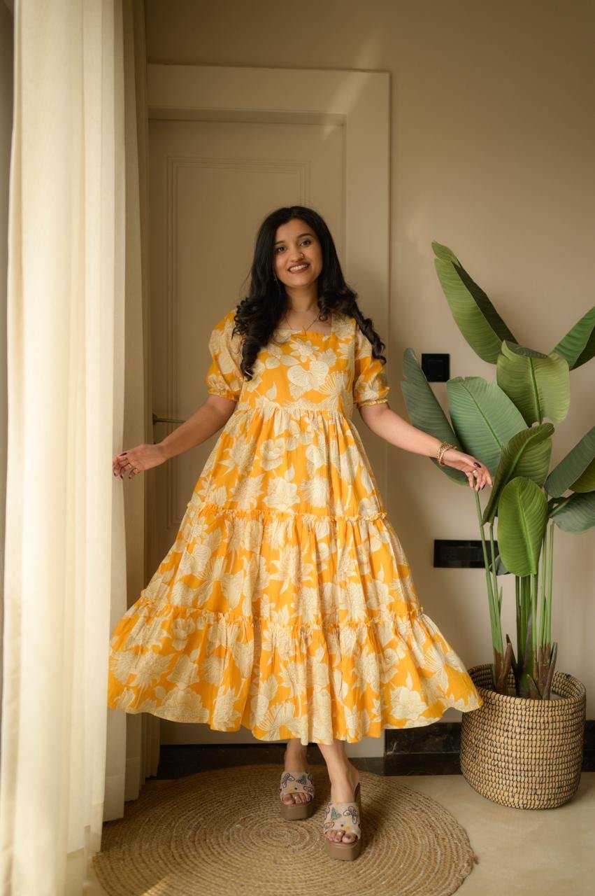 Tanvi Tiered Maxi Dress- Sunny Florals