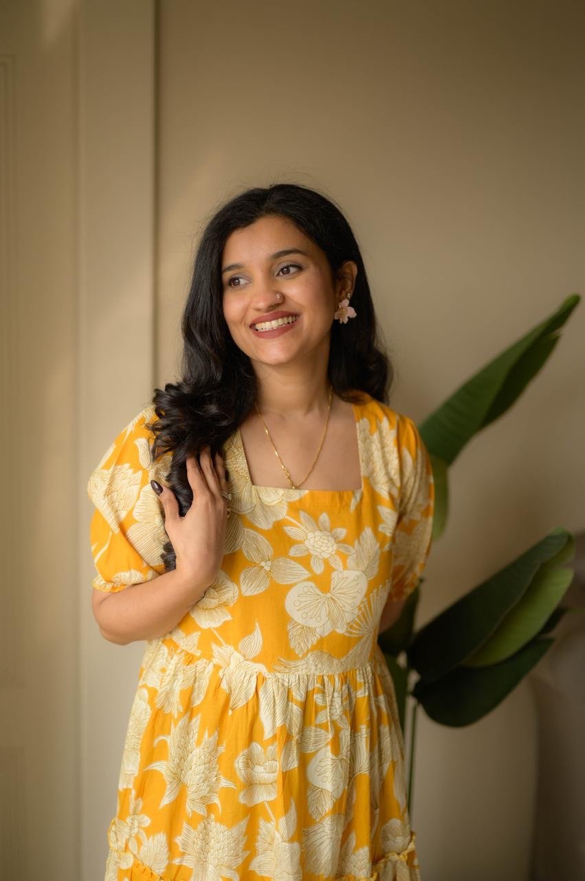 Tanvi Tiered Maxi Dress- Sunny Florals