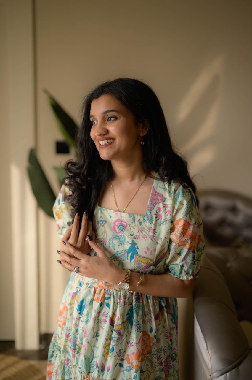 Tanvi Tiered Maxi Dress- Pastel Florals
