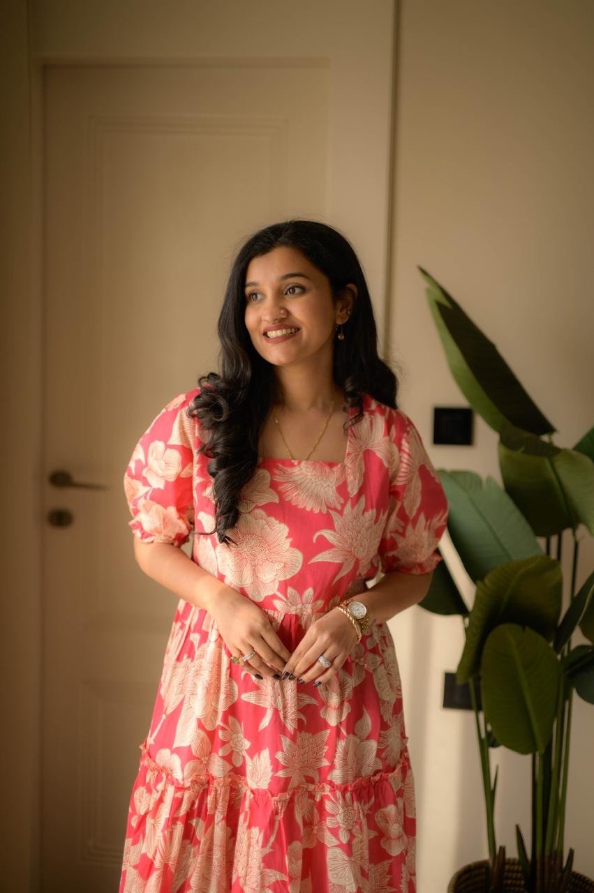 Tanvi Tiered Maxi Dress- Candy Florals