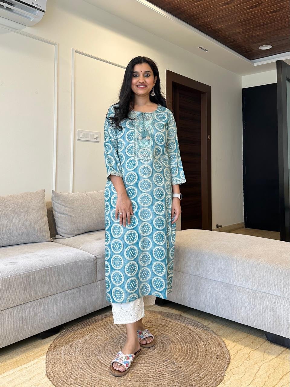 Roshan Festive Kurta - Blue
