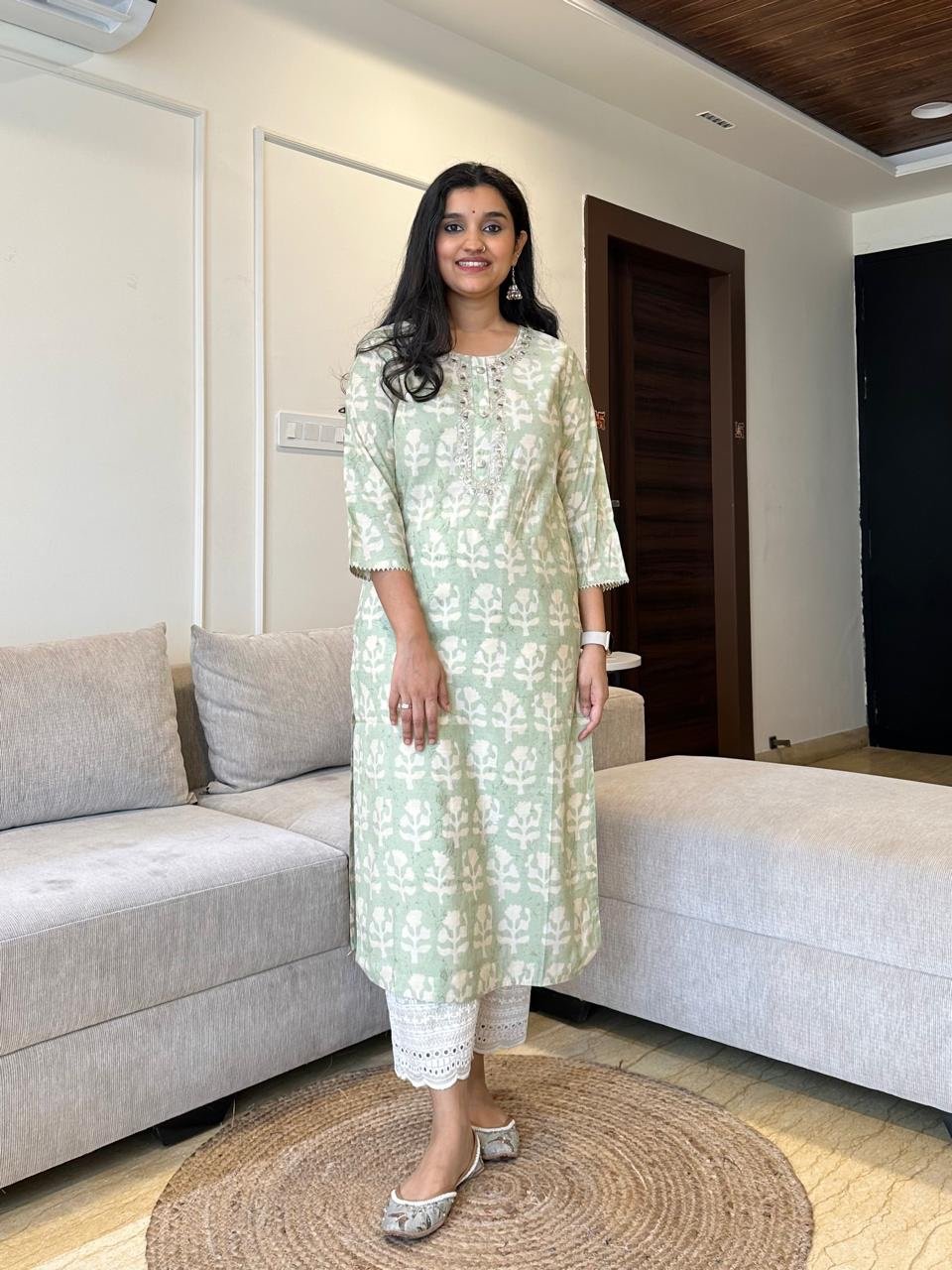 Shikha Muslin Silk Kurta